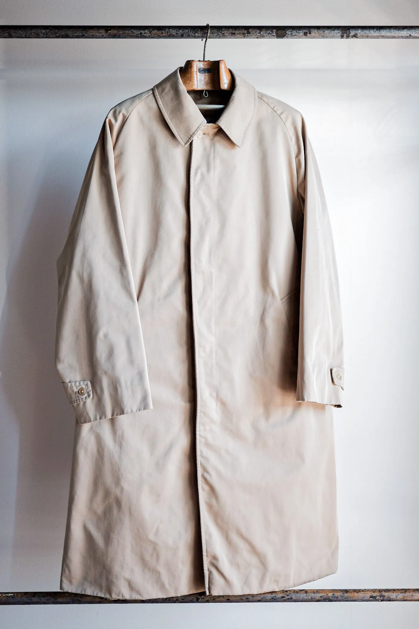 【~70's】Vintage Aquascutum Single Raglan Soutien Collar Coat C100 "Aqua 5" "LODEN-FREY 別注"