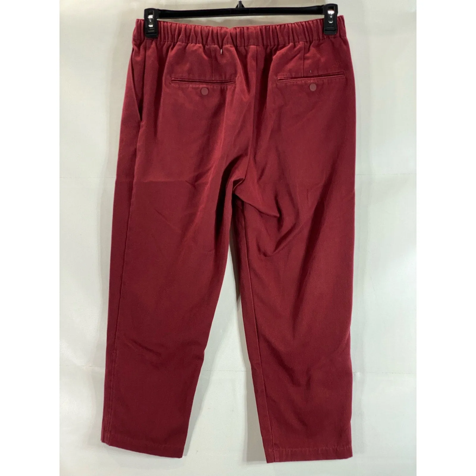 ADIDAS Men's Red Jonah Hill Elastic Waist Straight-Leg Pull-On Chino Pants SZ L