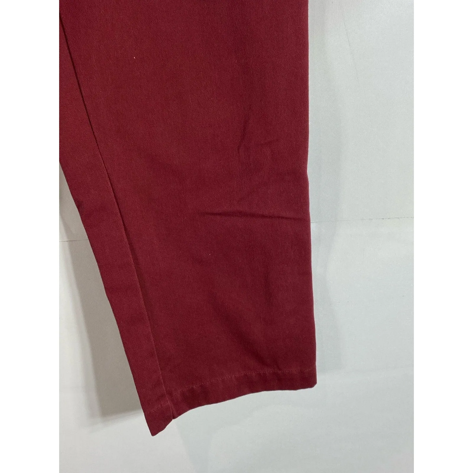 ADIDAS Men's Red Jonah Hill Elastic Waist Straight-Leg Pull-On Chino Pants SZ L