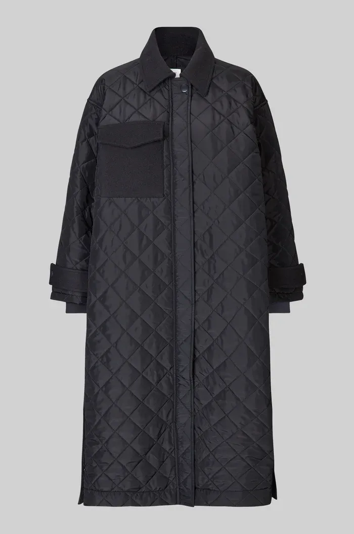 Becca Collar Coat - Vulcan