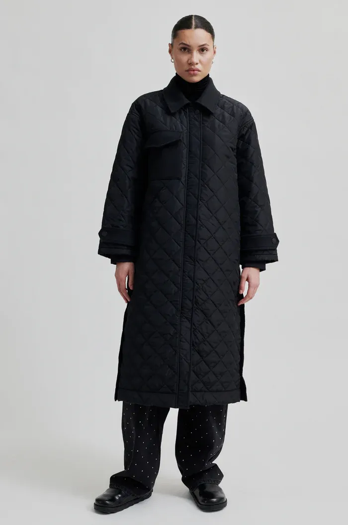 Becca Collar Coat - Vulcan