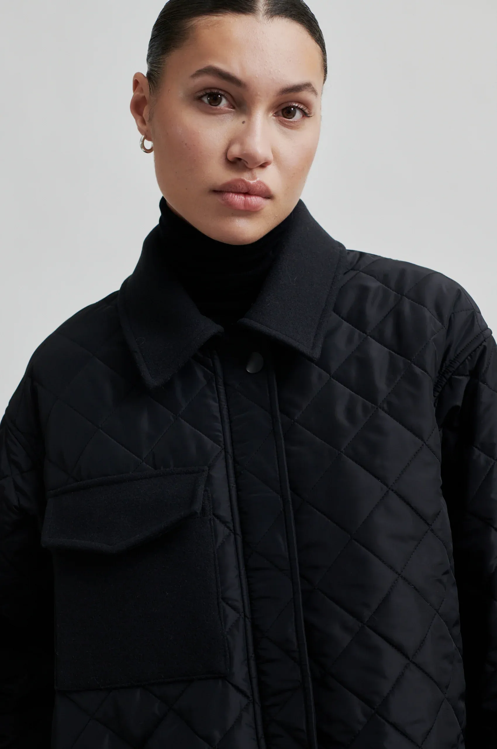 Becca Collar Coat - Vulcan