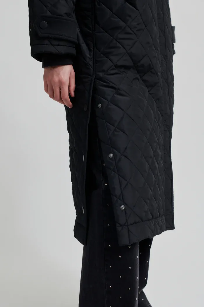 Becca Collar Coat - Vulcan
