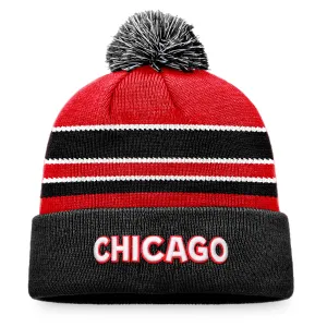 Chicago Blackhawks Retro Reverse Special Edition 2.0 Authentic Pro Fanatics Cuff Knit Pom Toque