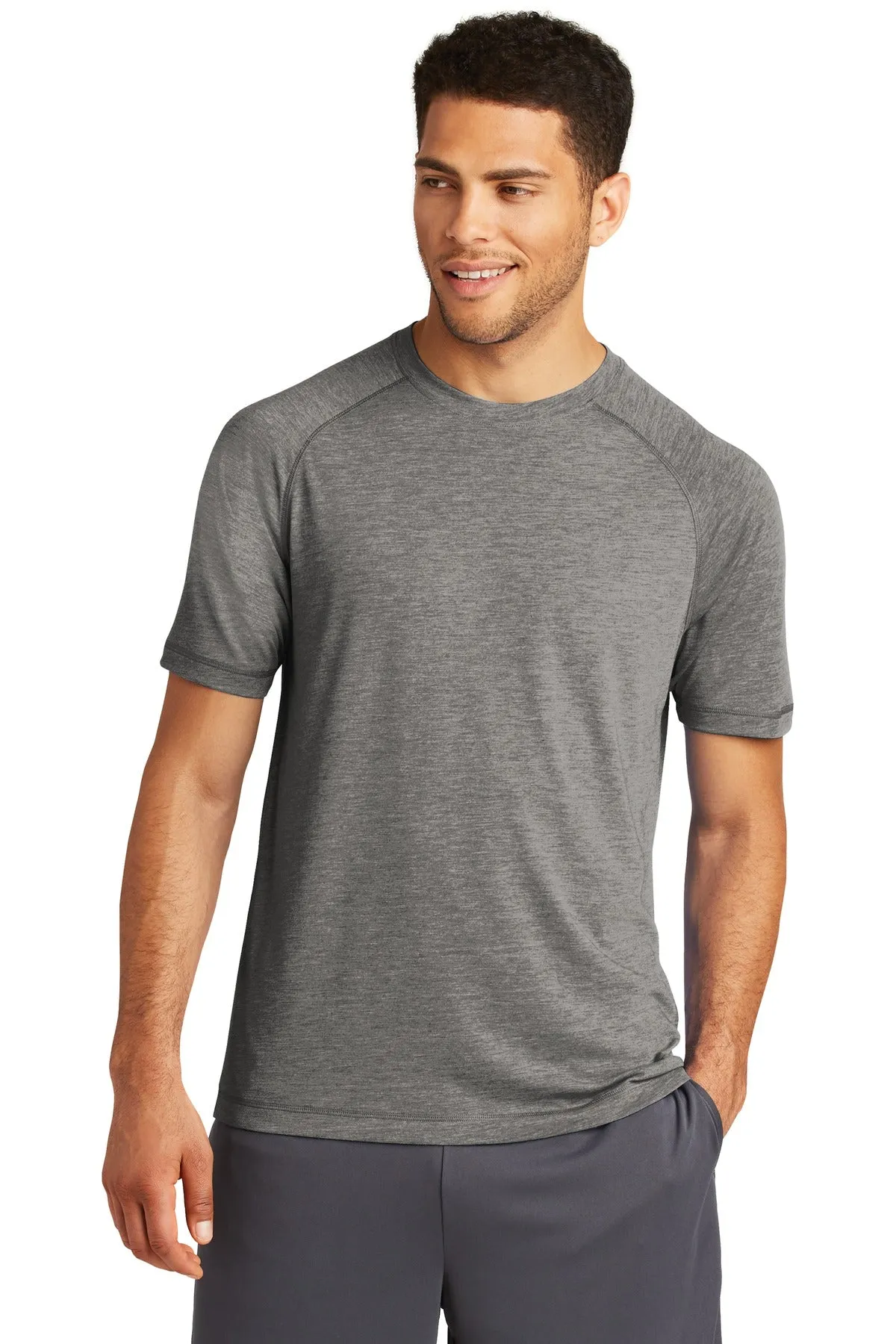 Custom Embroidered - Sport-Tek ® PosiCharge ® Tri-Blend Wicking Raglan Tee. ST400