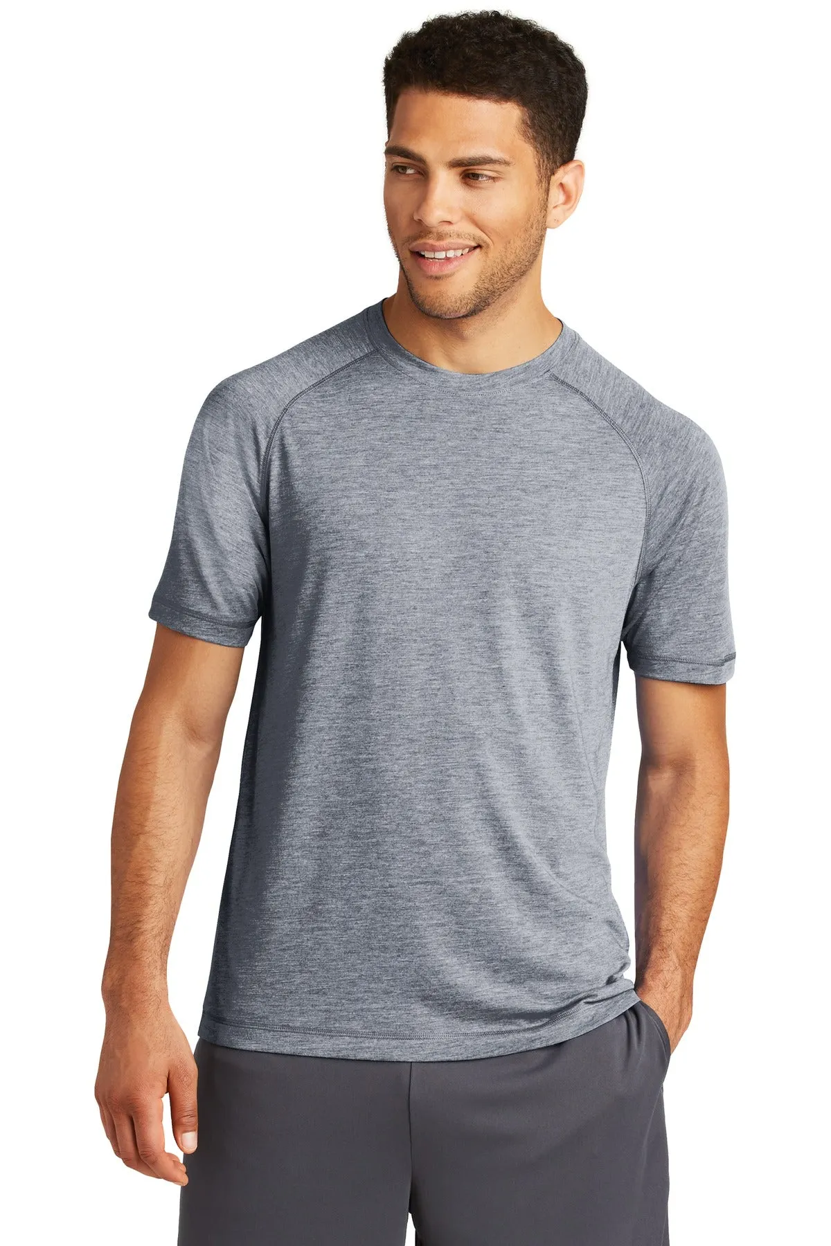 Custom Embroidered - Sport-Tek ® PosiCharge ® Tri-Blend Wicking Raglan Tee. ST400