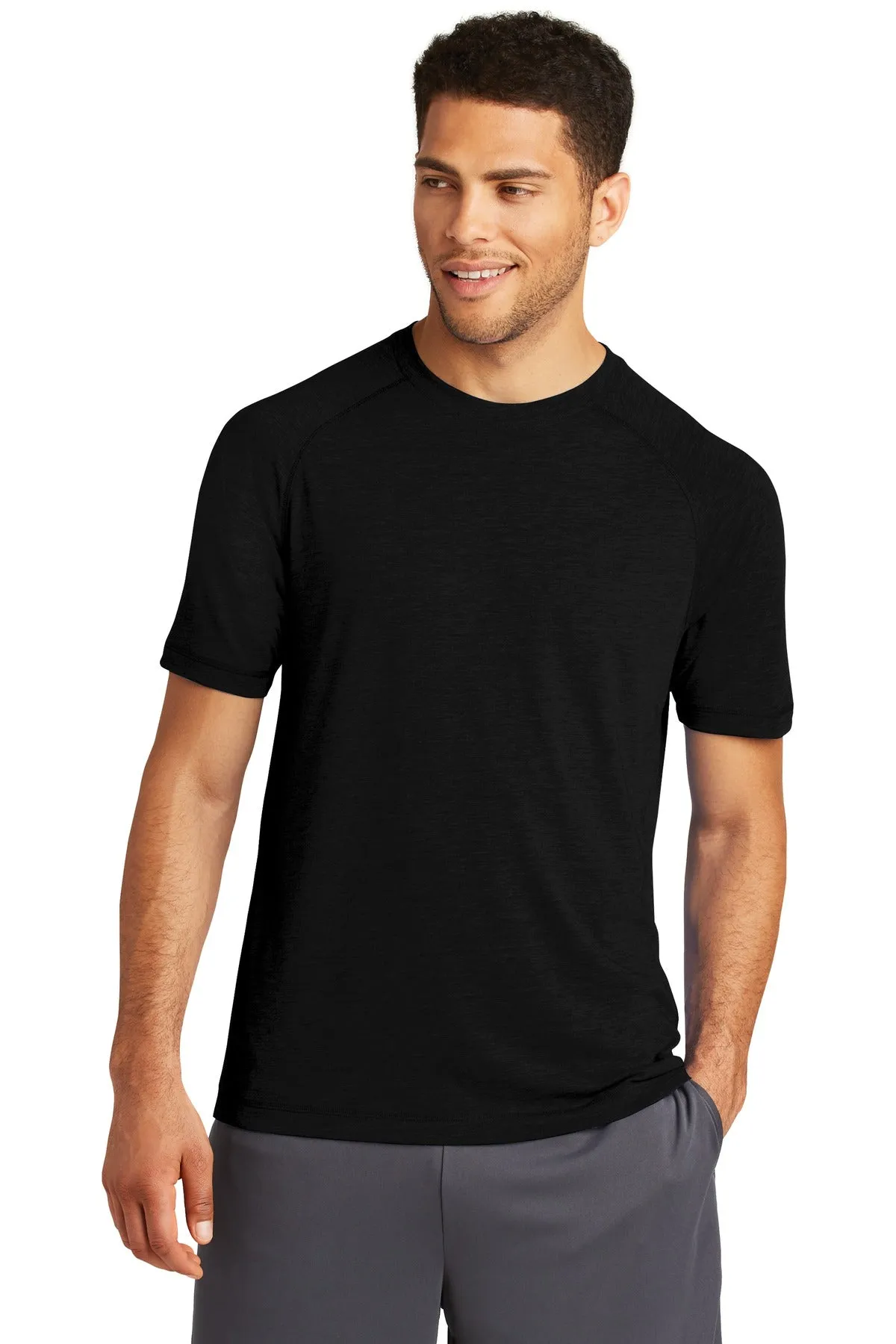Custom Embroidered - Sport-Tek ® PosiCharge ® Tri-Blend Wicking Raglan Tee. ST400