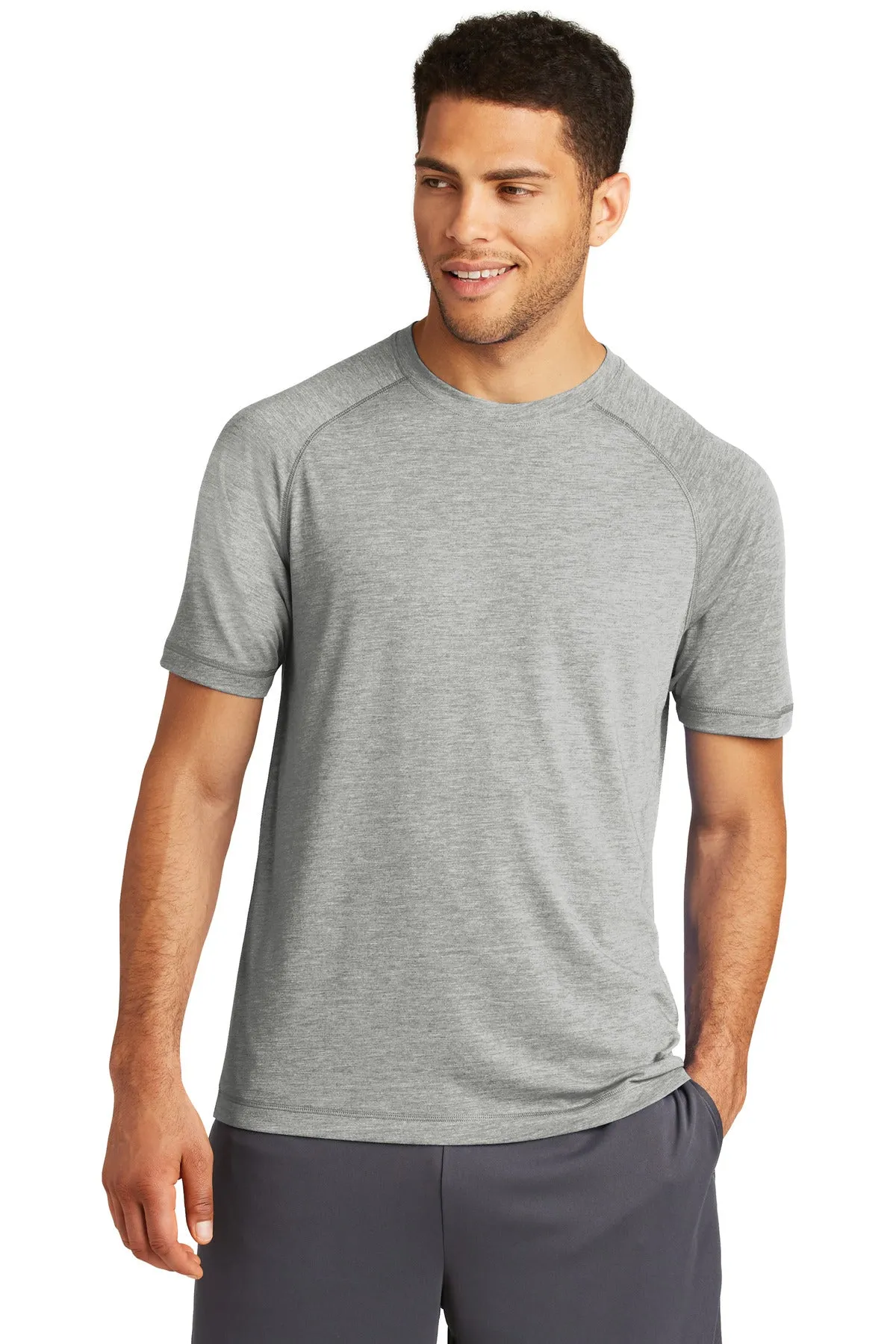 Custom Embroidered - Sport-Tek ® PosiCharge ® Tri-Blend Wicking Raglan Tee. ST400