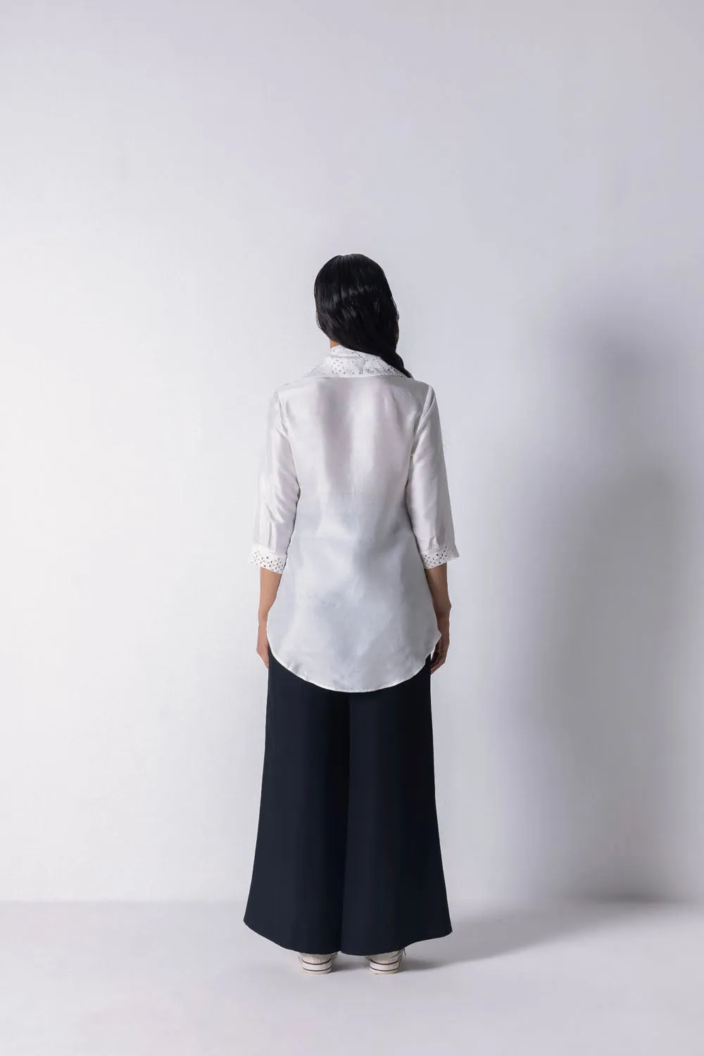 Cutwork Scarf Shirt
