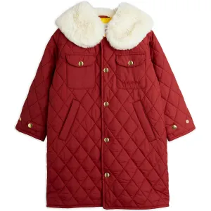 Diamond Quilted Coat in Brown by Mini Rodini