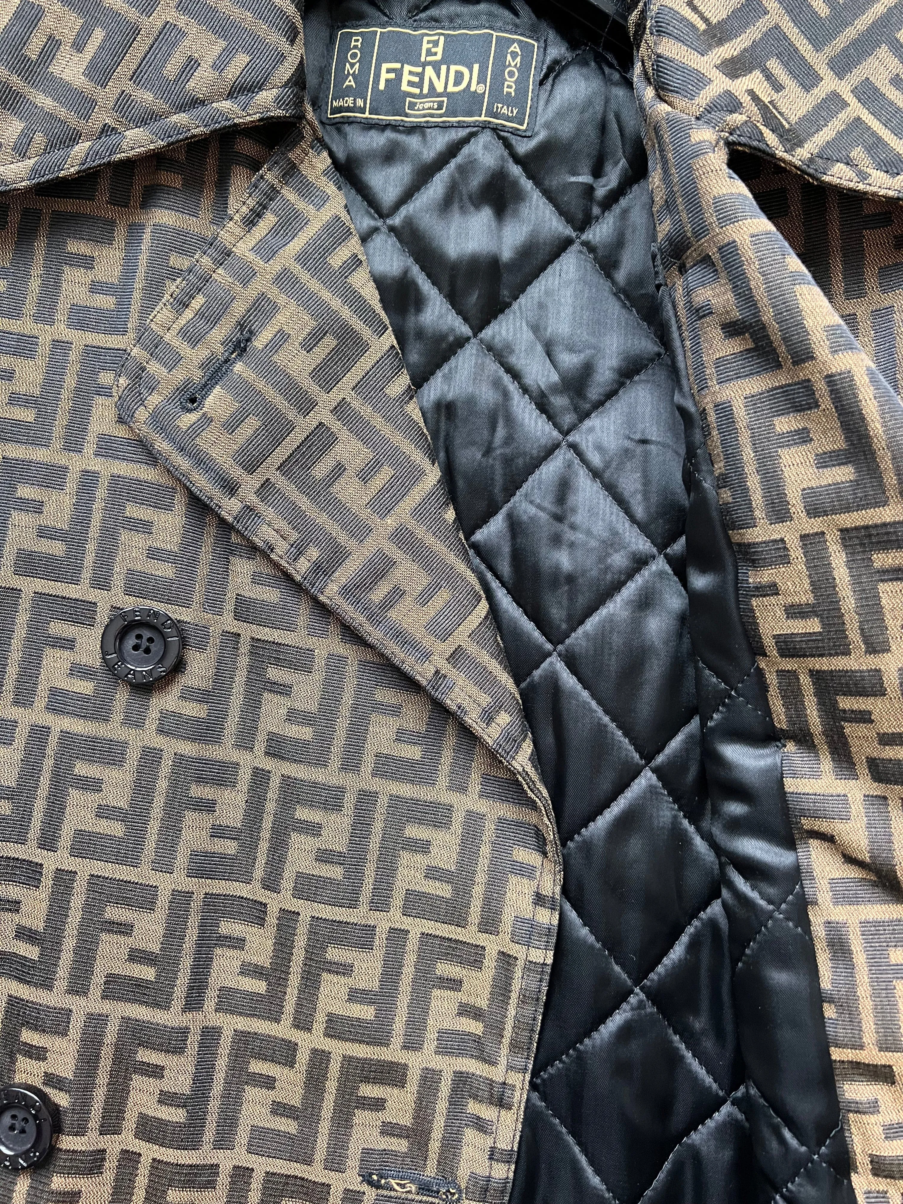 Fendi Zucca Long Coat PXL2541