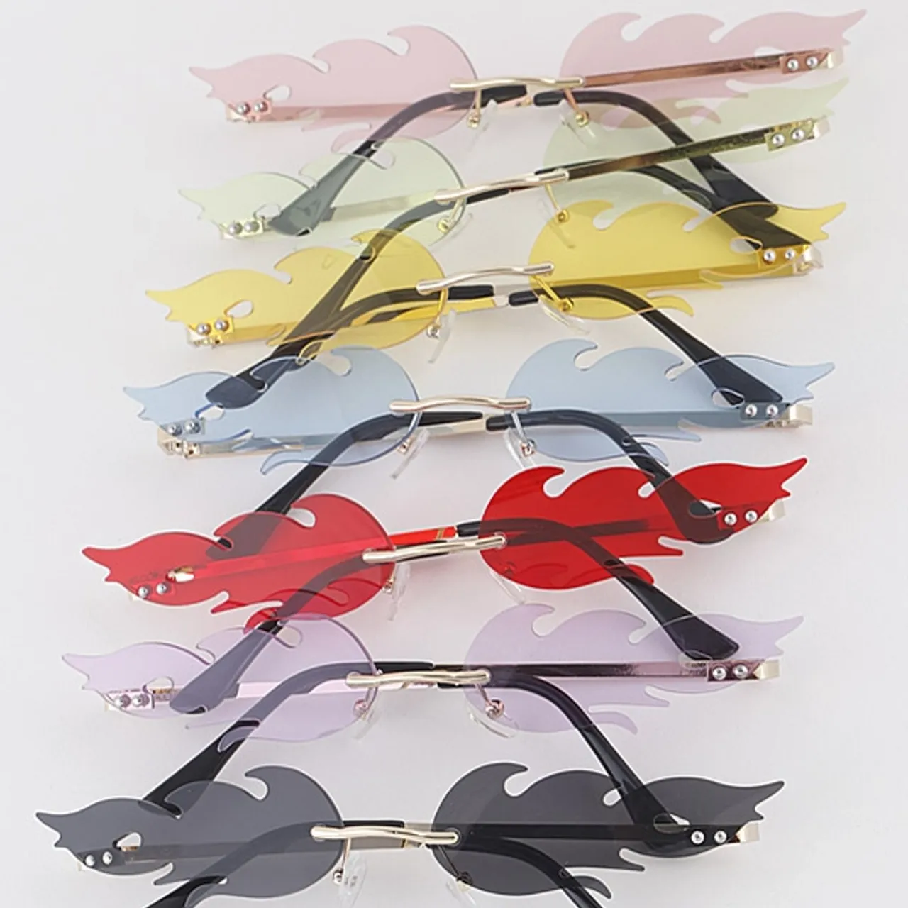 Fire Flame Sunglasses - Adult