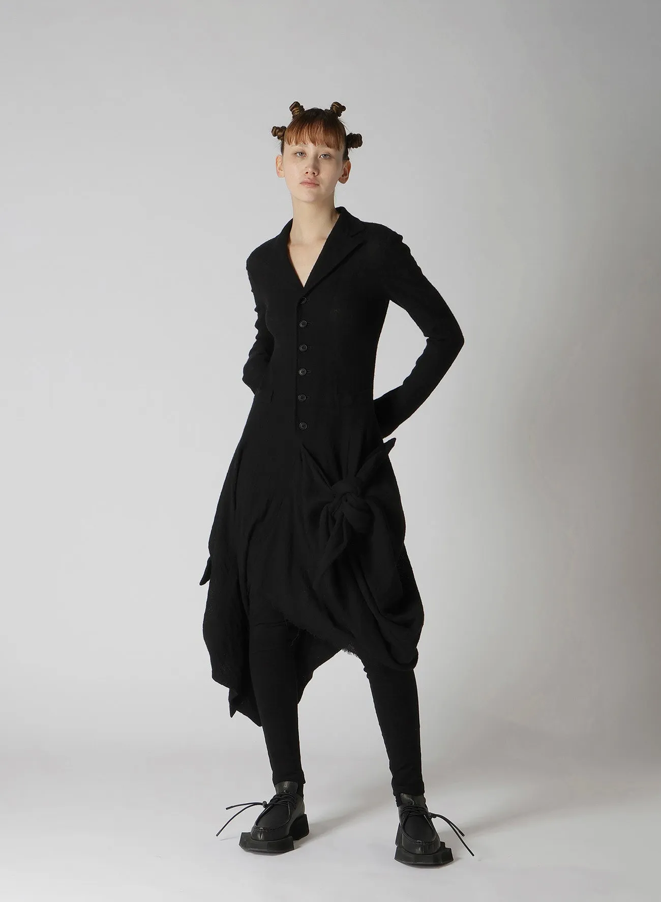 GAUZE TAILORED DRESS