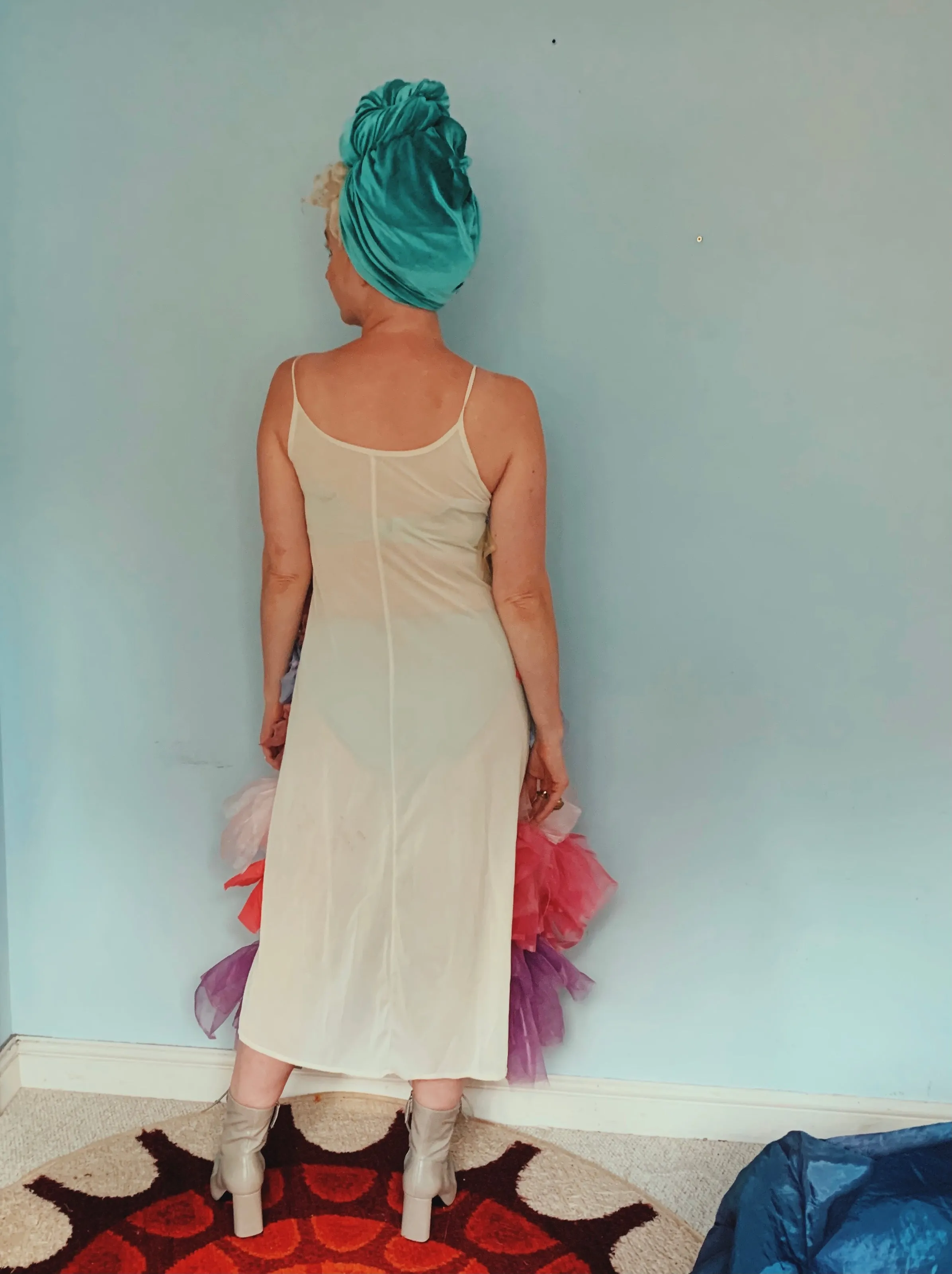 Handmade pastel Ruffle Party Dress