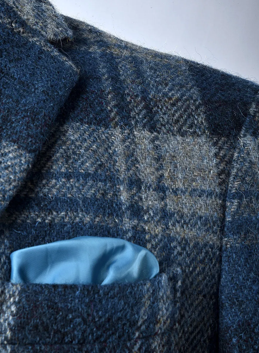 Harris Tweed Blue Tartan Suit