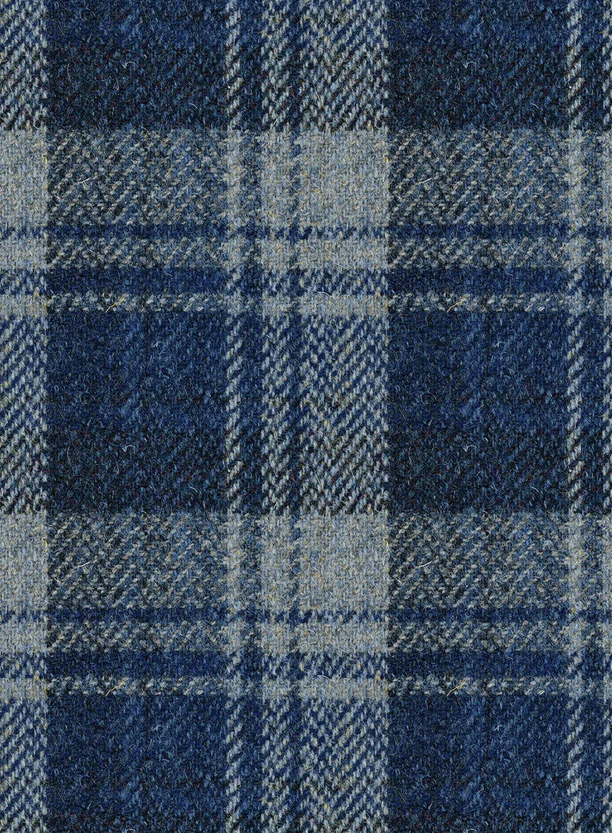 Harris Tweed Blue Tartan Suit