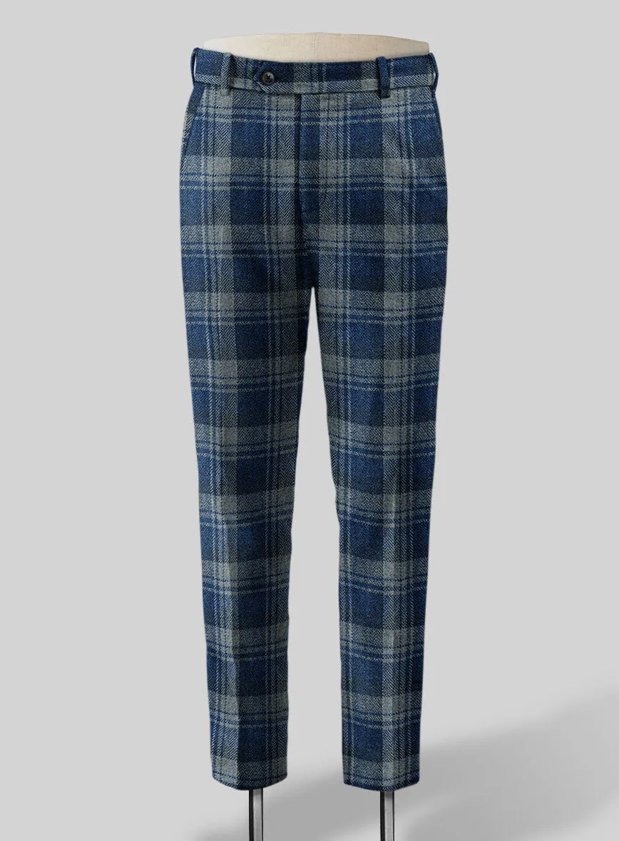 Harris Tweed Blue Tartan Suit