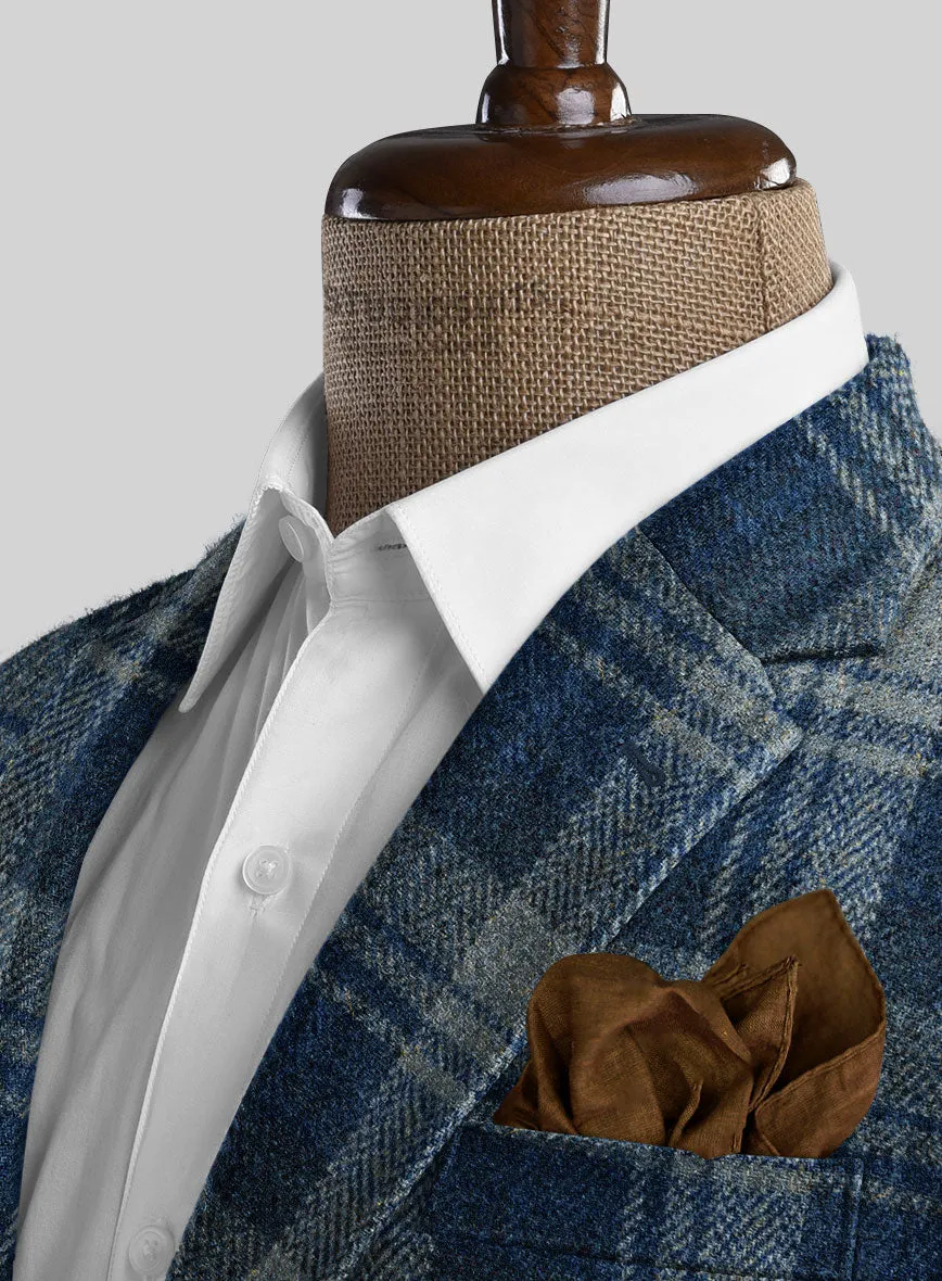 Harris Tweed Blue Tartan Suit