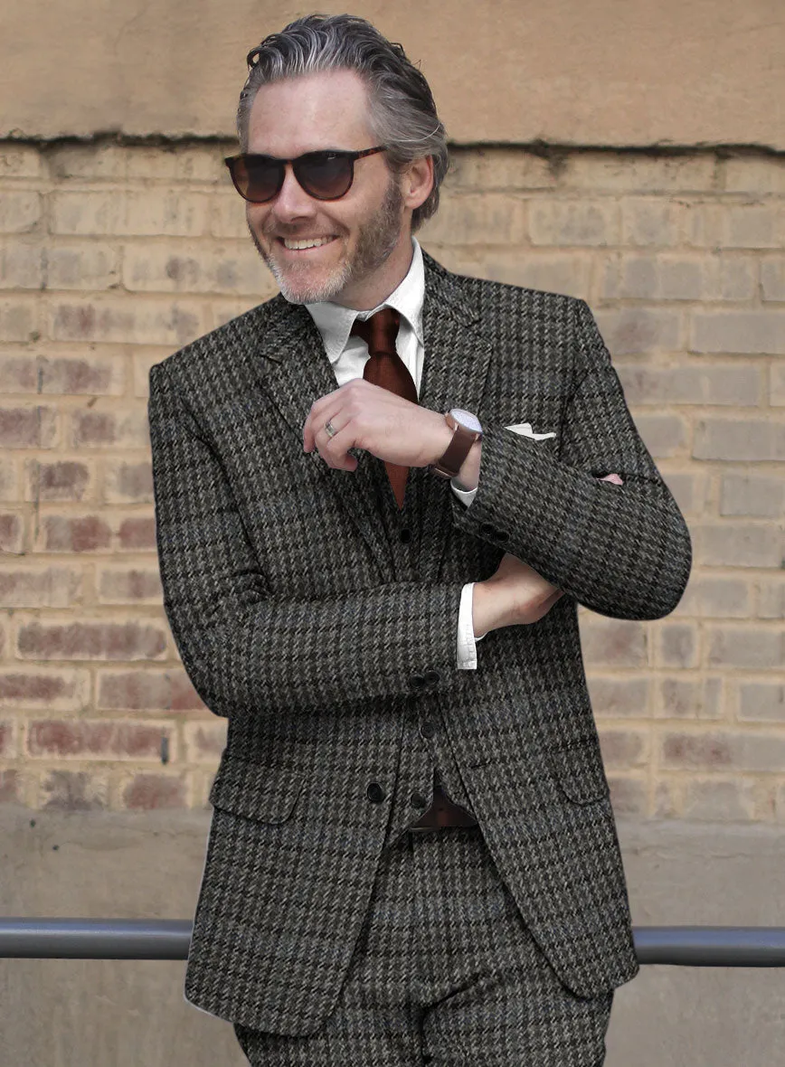 Harris Tweed Dark Gray Check Suit