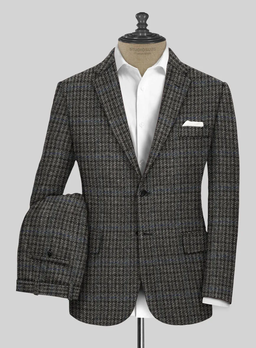 Harris Tweed Dark Gray Check Suit