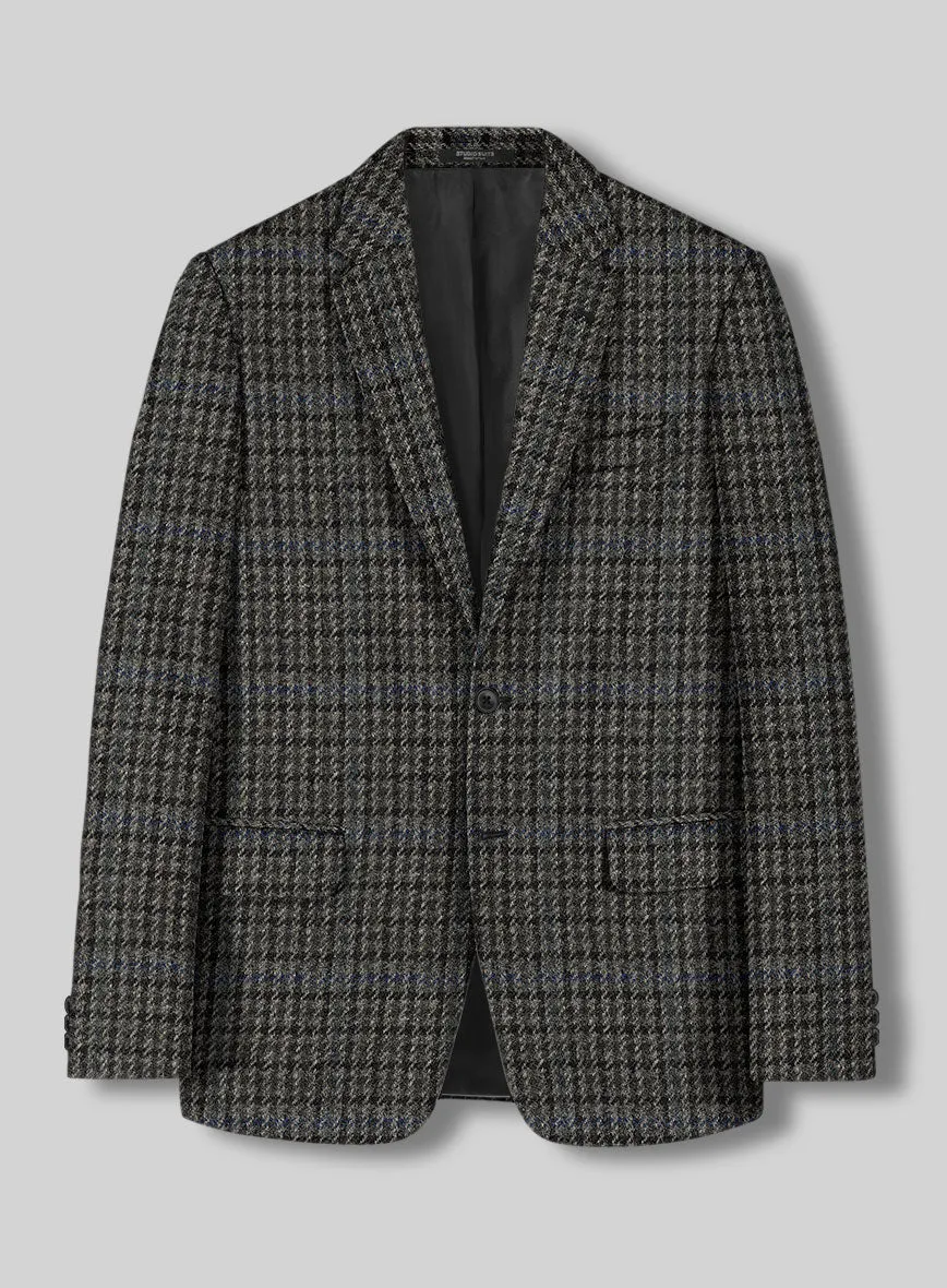 Harris Tweed Dark Gray Check Suit