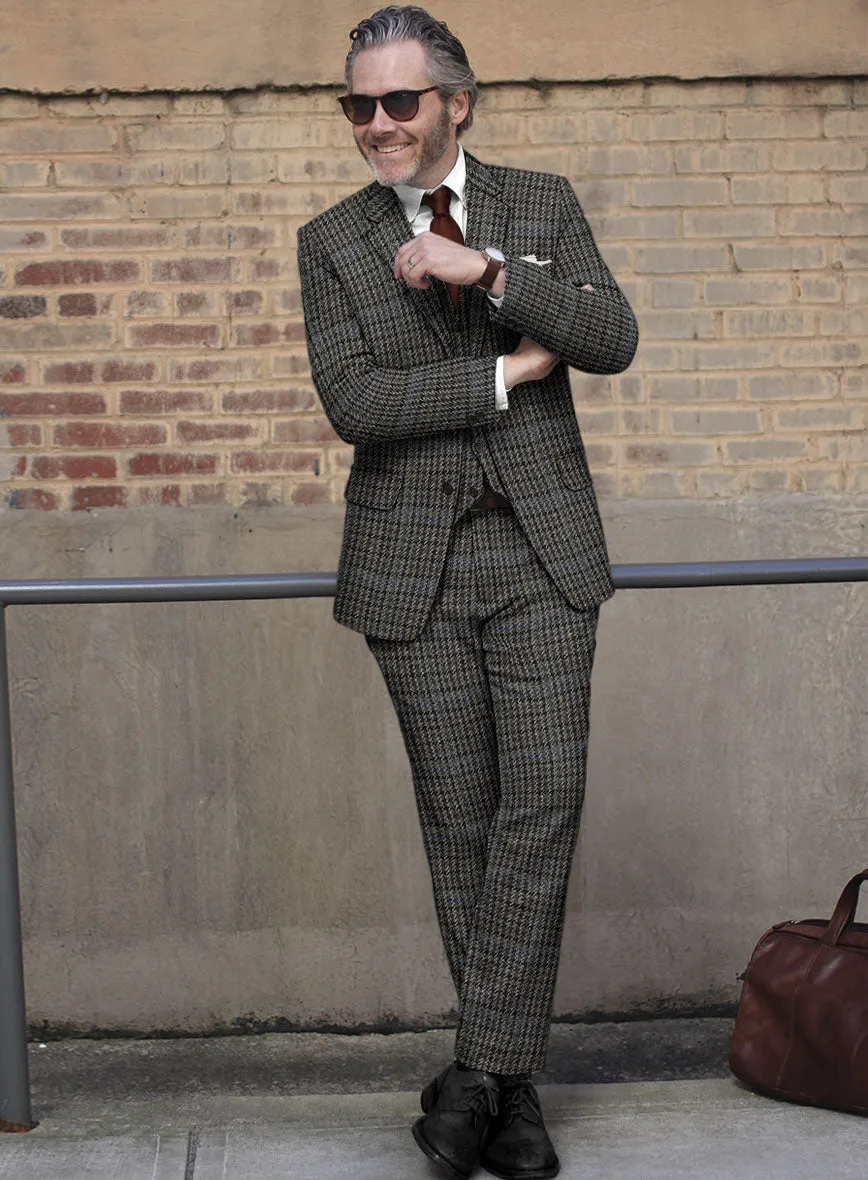 Harris Tweed Dark Gray Check Suit