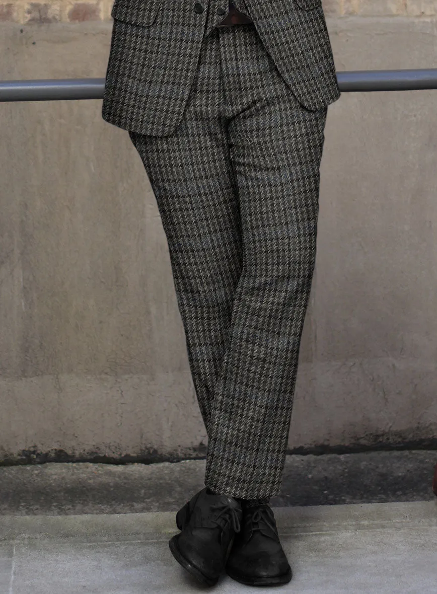 Harris Tweed Dark Gray Check Suit
