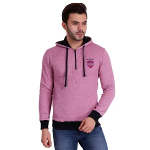 HiFlyers Full Sleeve Solid Men Sweatshirt - Purple