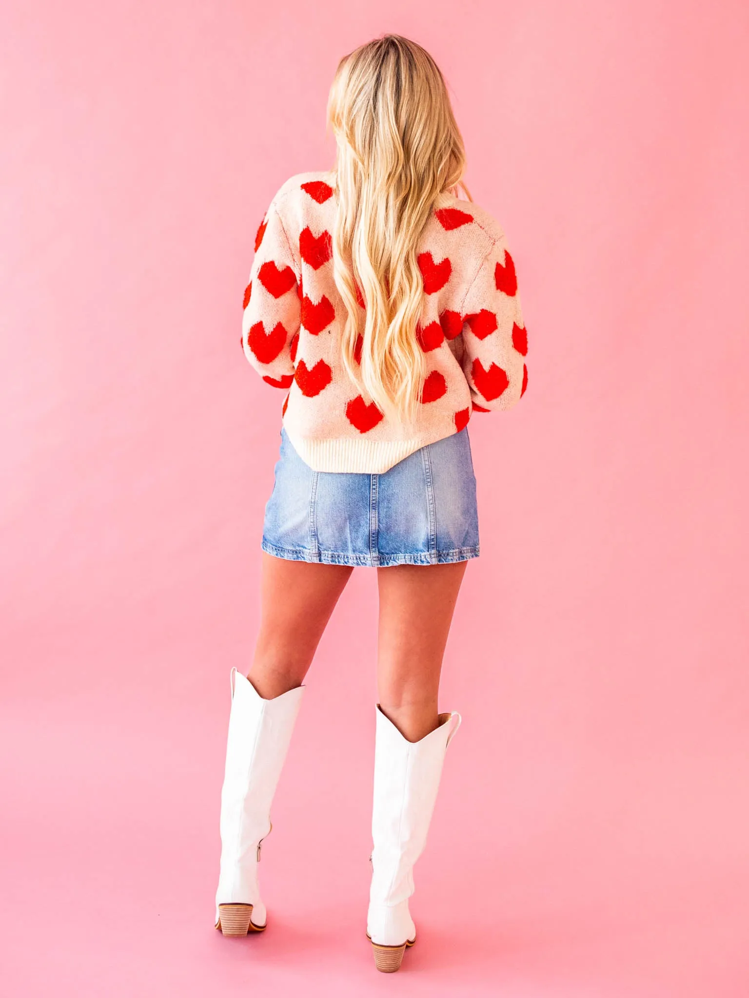 I Heart You Fuzzy Sweater