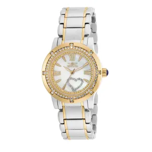 Invicta Women's Angel Quartz 100m Two Tone Mother of Pearl S. Steel Watch 16707