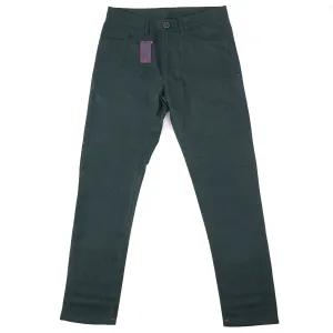 Isaia Slim-Fit Flannel Wool Jeans