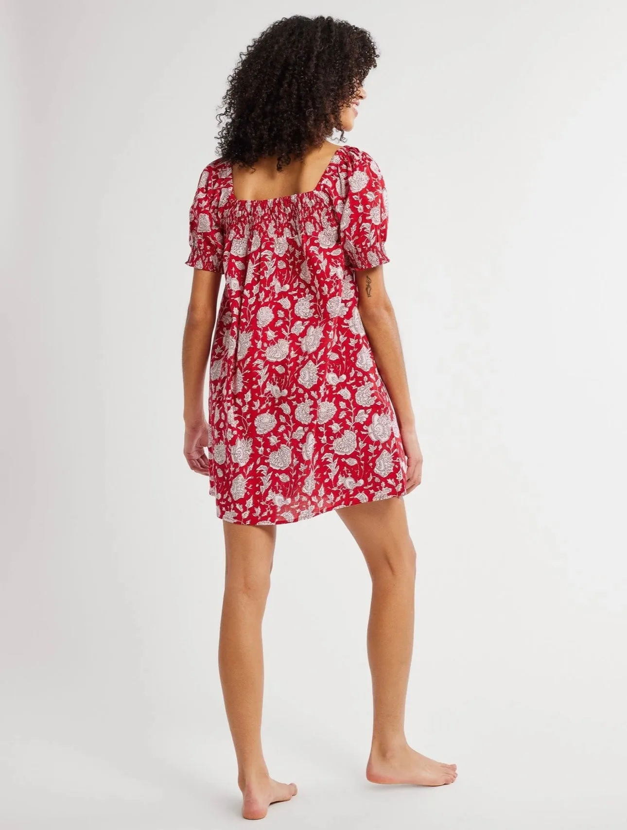 Jane Dress- Red Zinnia