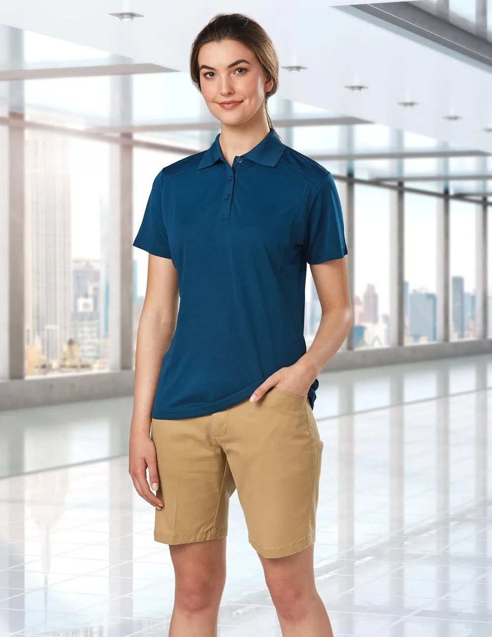 Ladies Stretch Slimfit Boston Chino Shorts