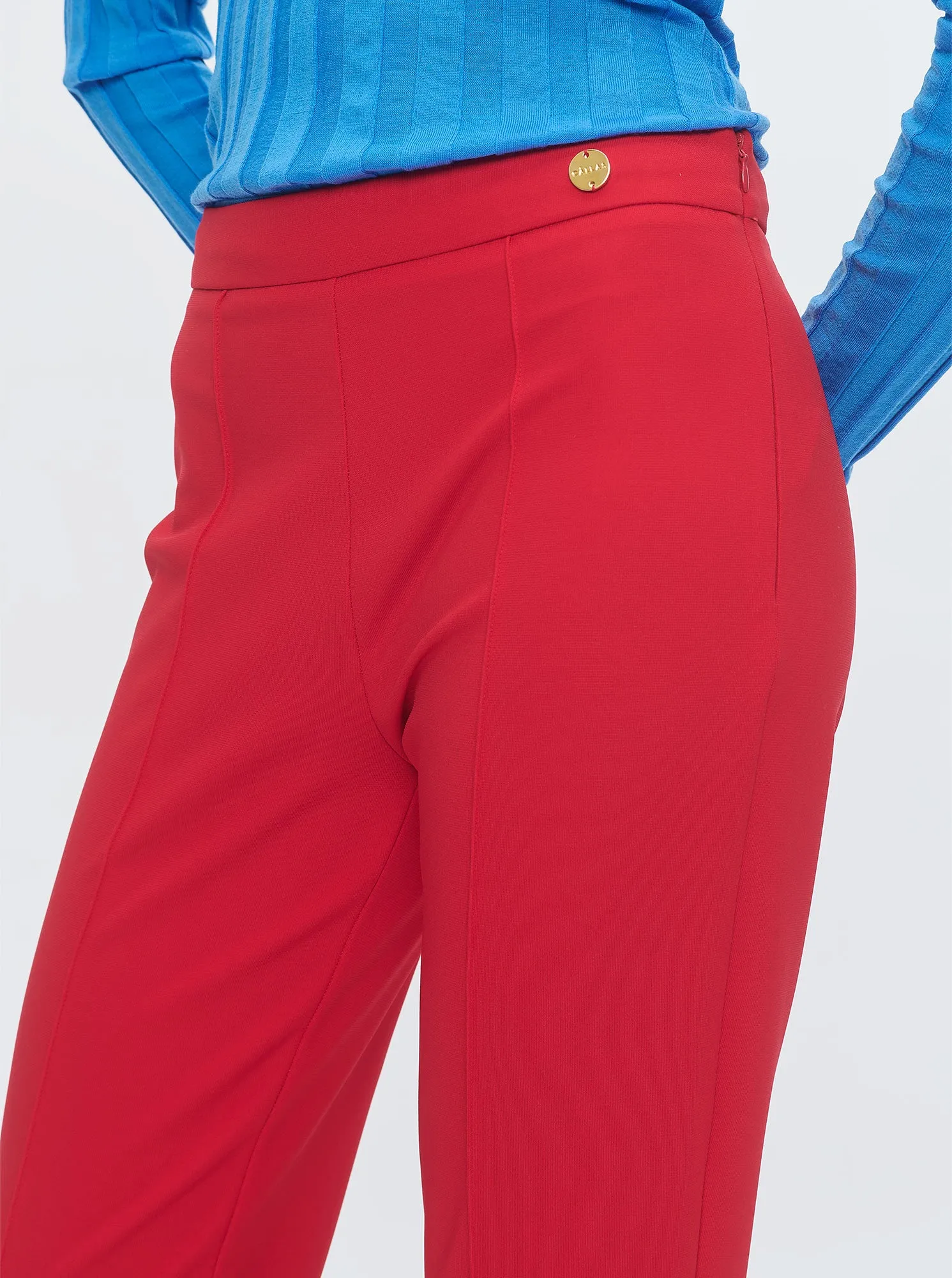 LOLA Jersey crop pant Red