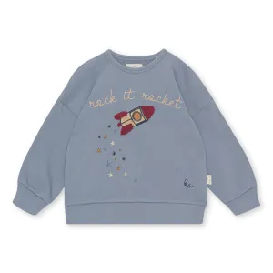 Lou Flint Stone Sweatshirt with Rocketship