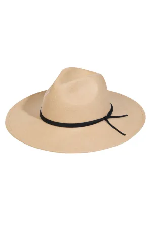 Louise Hat With Tie Brim Detailing In Cream
