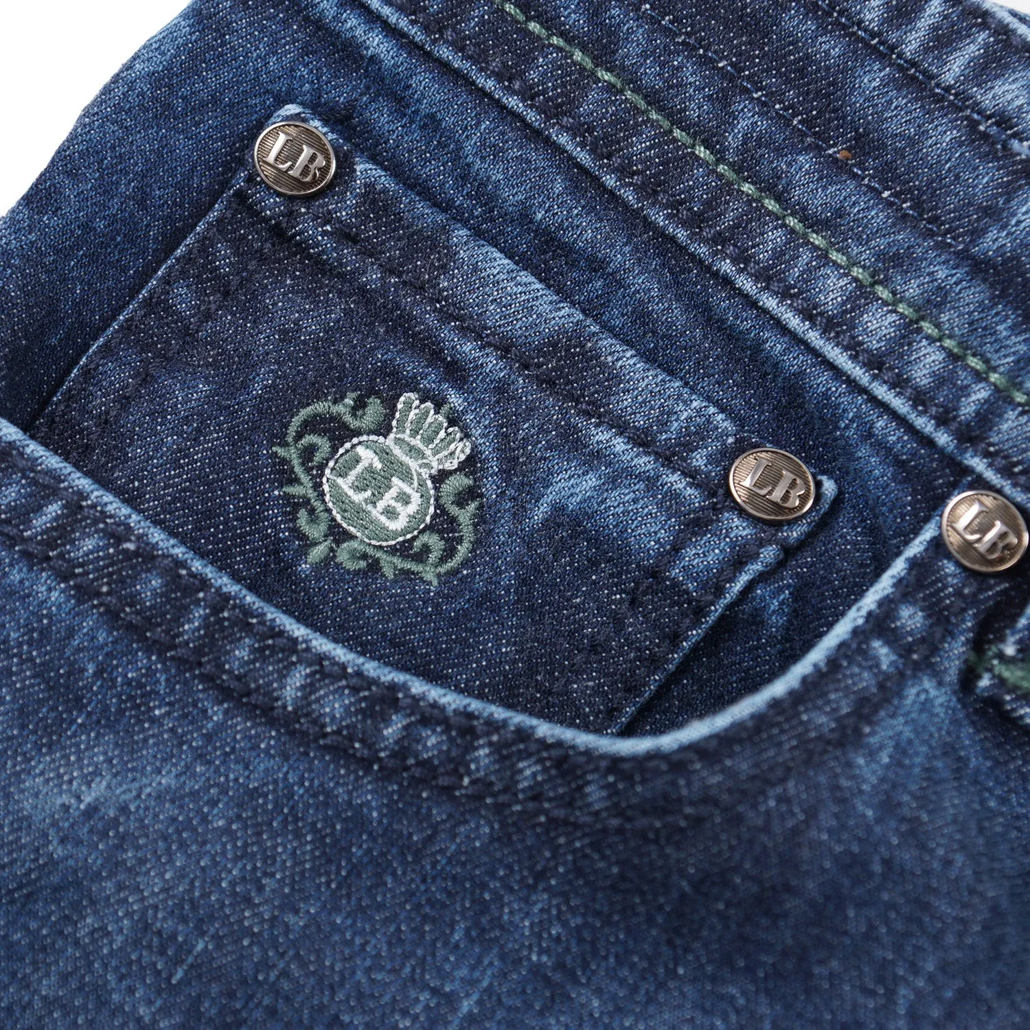 Luigi Borrelli Slim-Fit Denim Jeans