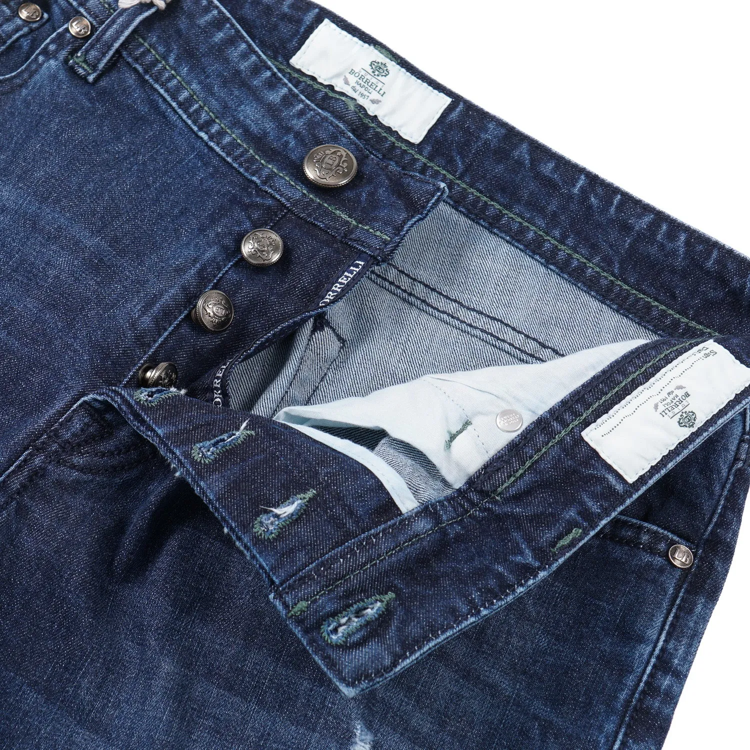 Luigi Borrelli Slim-Fit Denim Jeans
