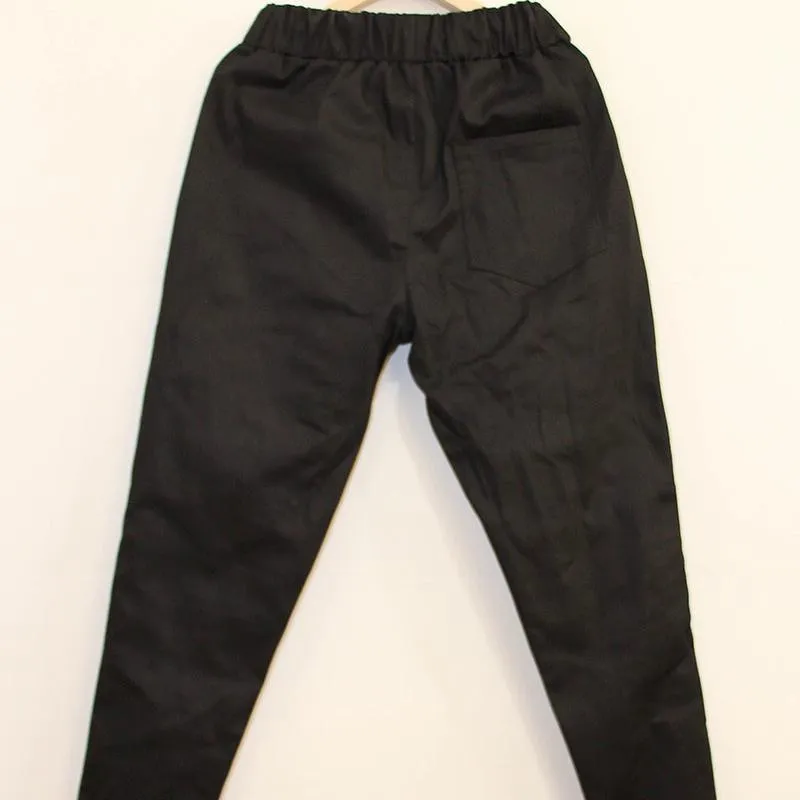 Men's Solid Colored Joggers With Zippers | Plus Size