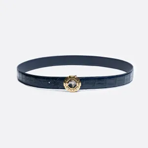 N381CM C558T2 B013 Crocodile Belt S.R MEN BELT