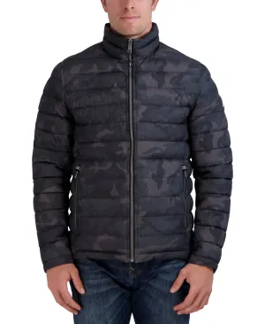Nautica Men's Reversible Quilted Jacket Coat Black Large