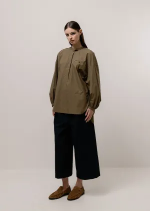 Navy Cotton Culottes