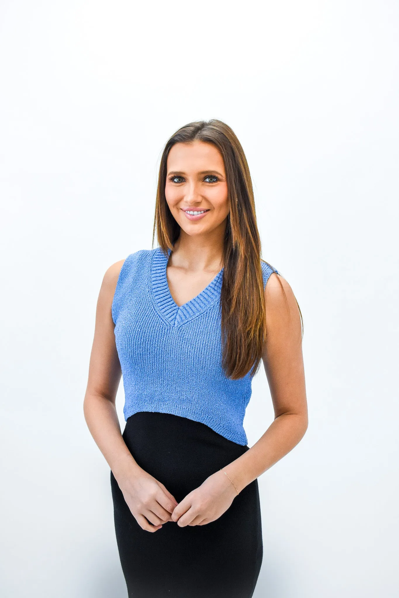 Over The Crop Sweater Vest