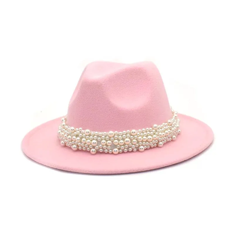 Pearls Fedora Hat