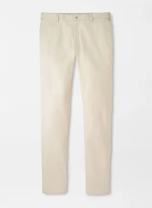 Peter Millar Pilot Twill Flat Front Trouser | Stone