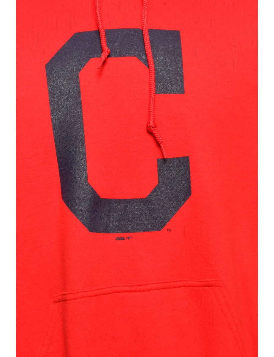 Red Printed Hoodie - L