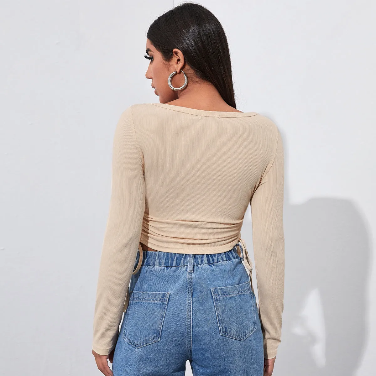 Retro skinny sexy zipper sweater