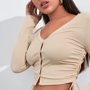 Retro skinny sexy zipper sweater