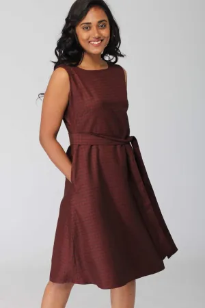 Rochelle dress with back bow and removable belt