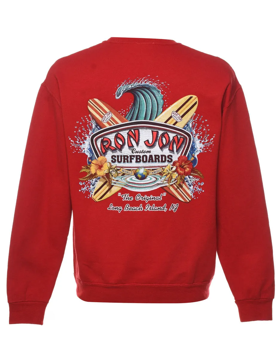 Ron Jon Surf Boards Printed Sweatshirt - M